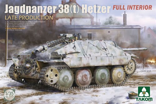 Takom 2172 Jagdpanzer 38(t) Hetzer Late Production With Full Interior 1/35